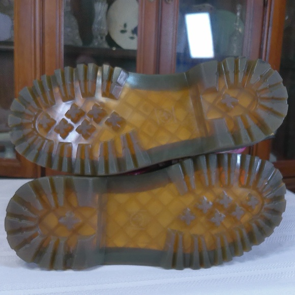 LKNW Dr. Martins Air Wair Luana Hot Pink w/Glitter Combat Boots Size 7 - Picture 6 of 9